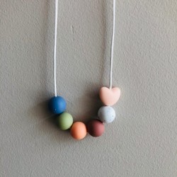 Toddler Necklace | Pink Heart Toddler Necklace | Pink Heart